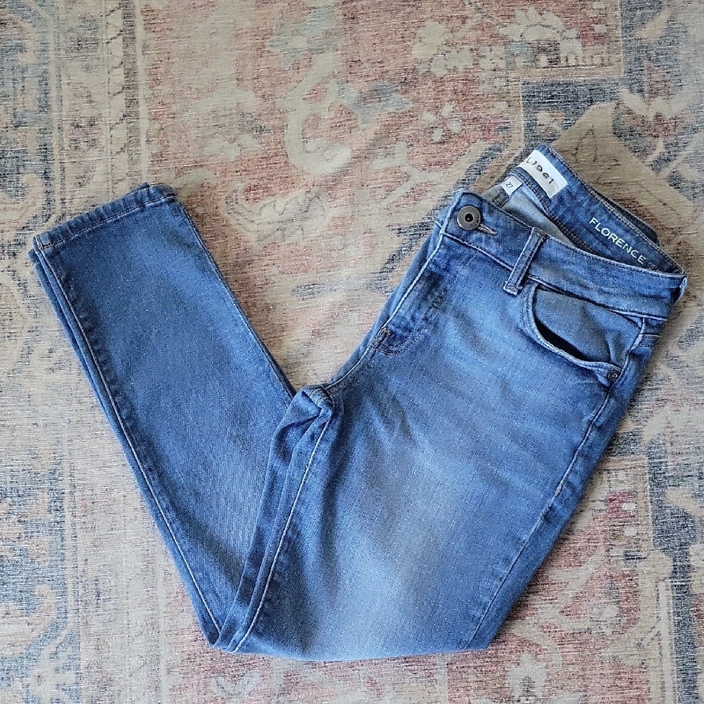 DL1961 FLORENCE SMART DENIM CROPPED JEANS